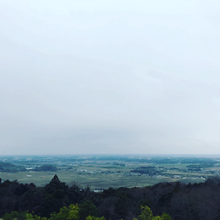 筑波山では霰が