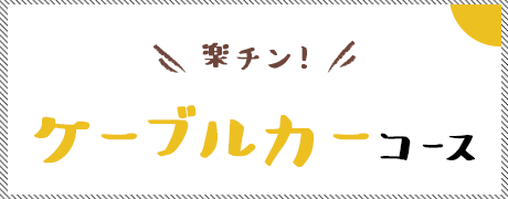 楽チン！ケーブルカーコース